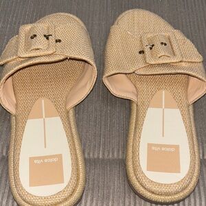 Dolce Vita Beige Buckle Mules